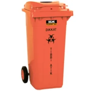 Garbage Container (2 Wheels, Lid, 120 L)