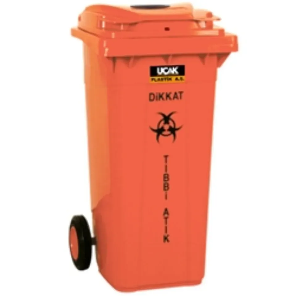 Garbage Container (2 Wheels, Lid, 120 L)