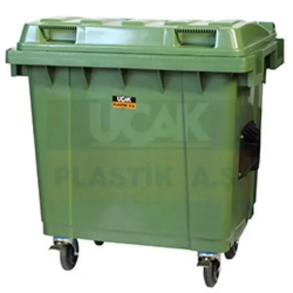 Garbage Container (4 Wheels, Lid, 400 L)