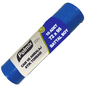 Garbage Bag Battal (72x95, 90 L, 100 µ, C.A. Blue, 200 Pcs.)