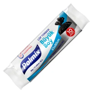 Garbage Bags Large (65x80, 60 L, 17 µ, Blue, 500 Pcs.)