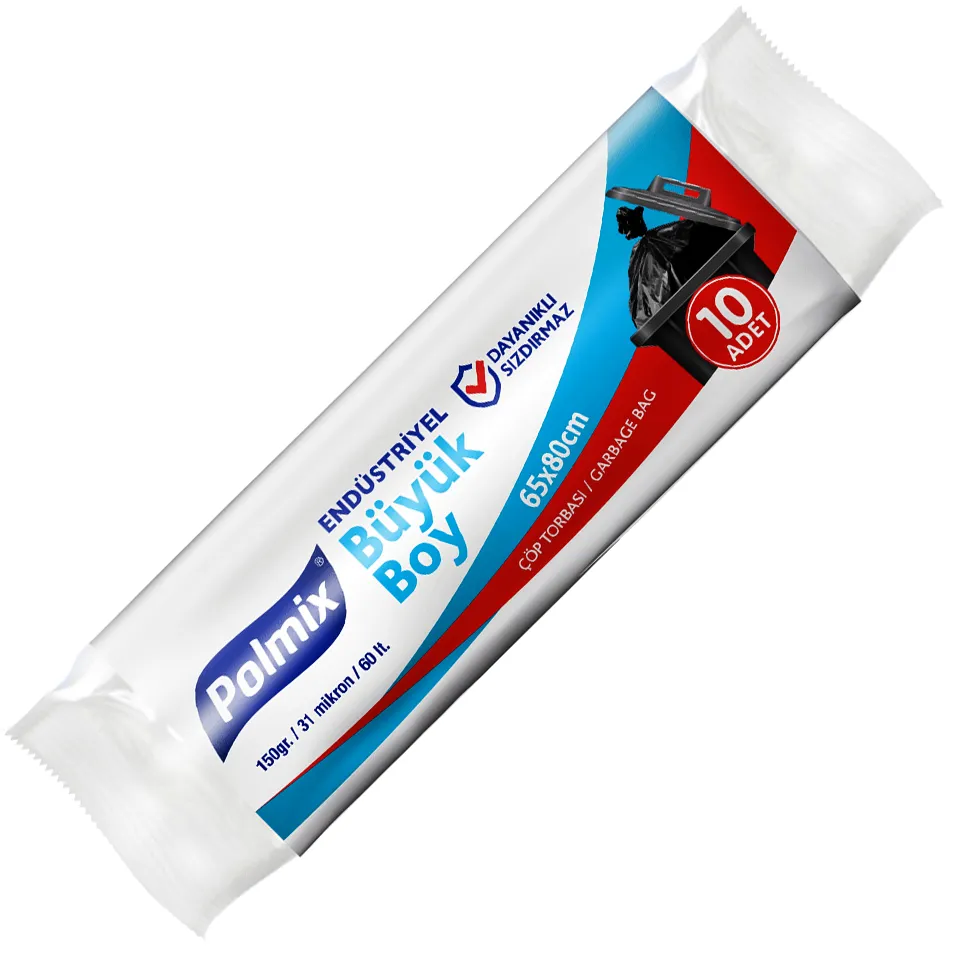 Garbage Bags Large (65x80, 60 L, 34 µ, Blue, 250 Pcs.)