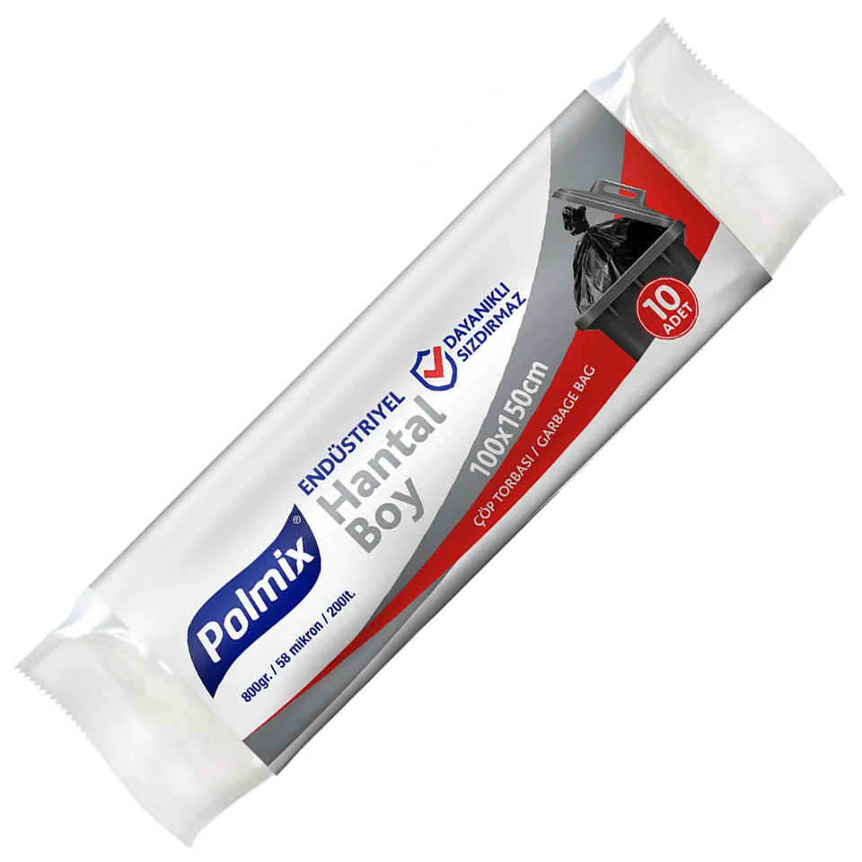 Garbage Bag Bulky (100x150, 200 L, 58 µ, Black, 100 Pcs.)