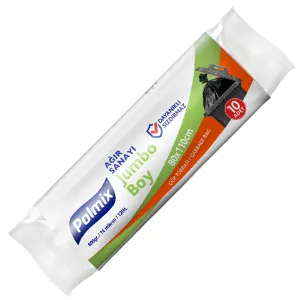 Garbage Bag Jumbo (80x110, 120 L, 74 µ, Blue, 100 Pcs.)