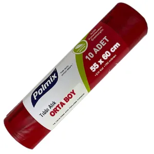 Garbage Bag. Medium (55x60, 40 L, 100 µ, M.W. Red, 200 Pcs.)