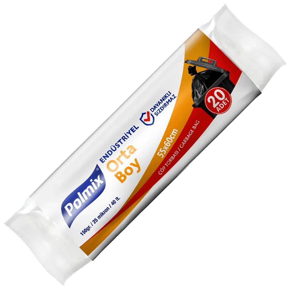 Garbage Bag Medium (55x60, 40 L, 27 µ, Blue, 500 Pcs.)