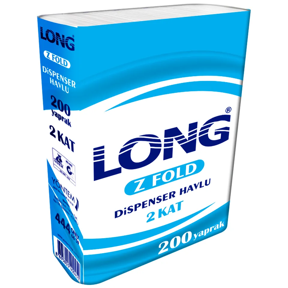 Towel Z Fold (19.5x21 cm, 2 Layers, 15 gr/m2, 200 Ypr. 12 Pk.)