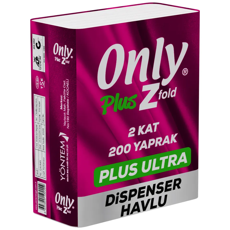 Towel Z Fold (21.5x22.5 cm, 2 Layers, 20 gr/m2, 200 Tepr. 12 Pk.)